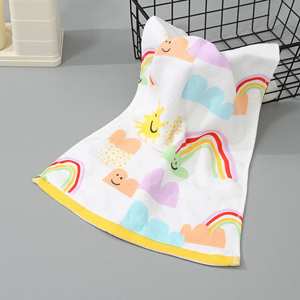 Imagen de TOALLAS DE BEBE CON ARCOIRIS (AMARILLA)
