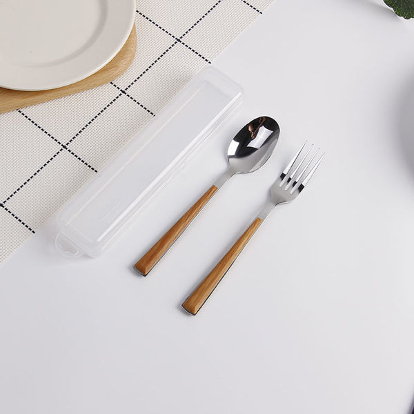 JUEGO DE CUBIERTOS MANGO DE MADERA - Ximi El Salvador