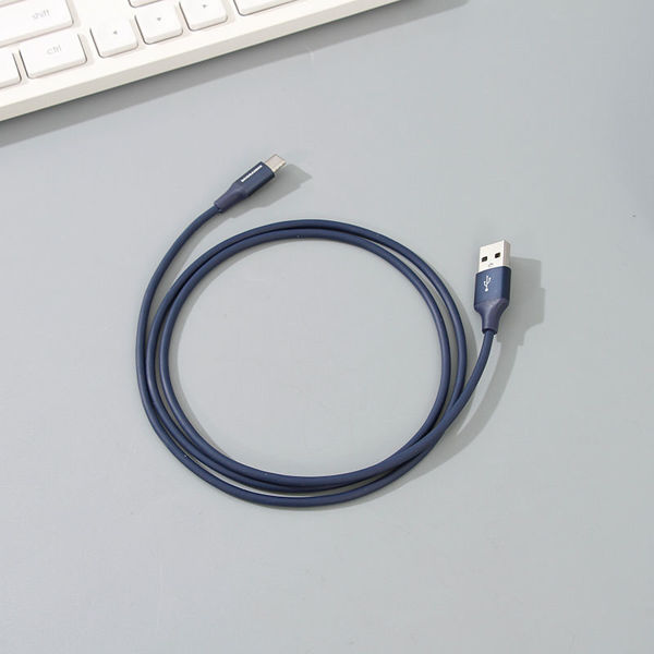 Imagen de CABLE USB TIPO C DE COLOR LISO (AZUL OSCURO)