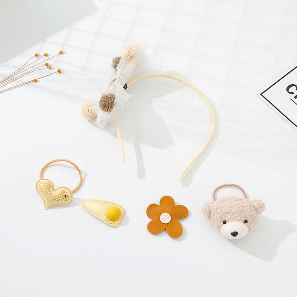 Imagen de CONJUNTO DE ACCESORIOS PELO INFANTIL OSO ADORABLE