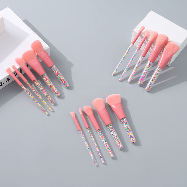 Imagen de PINCELES DE MAQUILLAJE RAINBOW SAND (5 PIEZAS)
