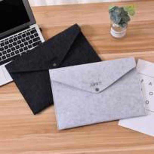 Imagen de BOLSA ORGANIZADORA DE ARCHIVOS DE LANA (NEGRO)