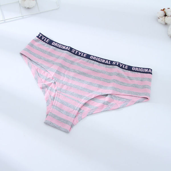 Imagen de ROPA INTERIOR DE BIKINI A RAYAS (ROSA) (L)