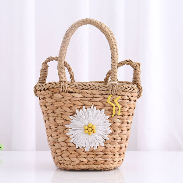 Imagen de CARTERA DE PAJA CON GIRASOL - FAMOUS PAINTING