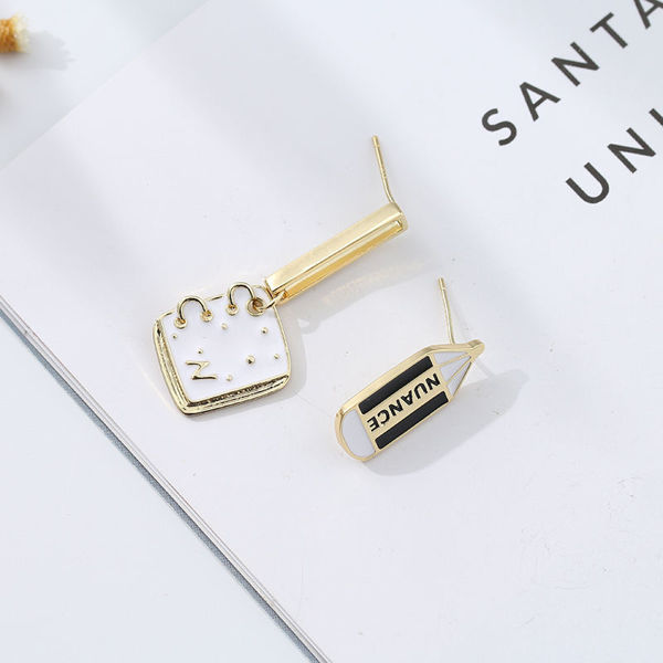 Picture of CARTOON PEN AND NOTEBOOK EARRINGS