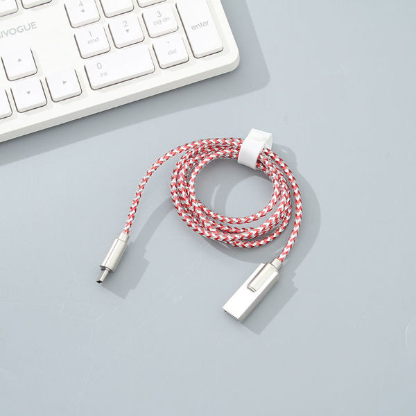 Imagen de CABLE TYPE-C CABLE (PALTA Y ROJO)