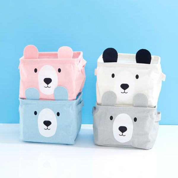 Imagen de CESTA DE DE TELA CUADRADA SERIE EAR BEAR