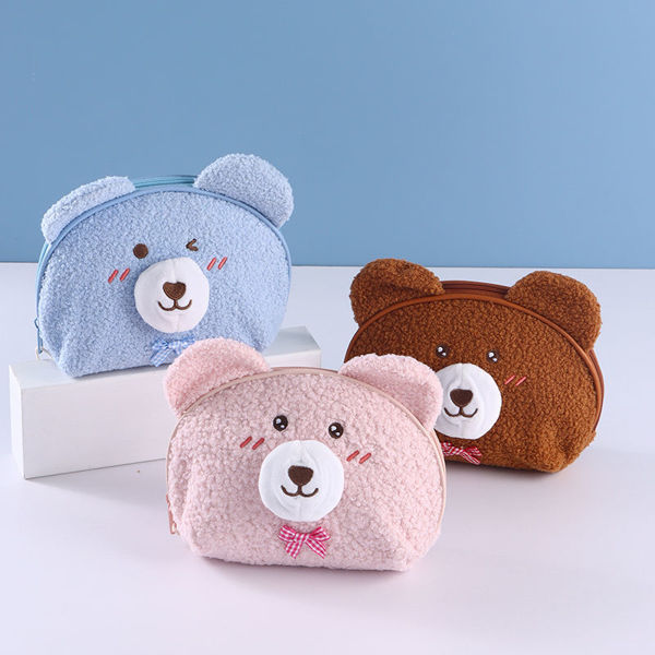 Imagen de BOLSA DE COSMÉTICOS CONCHA - FELPA DE OSO