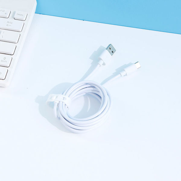 Imagen de CABLE CARGADOR TIPO C DE PVC DE 2M (BLANCO)