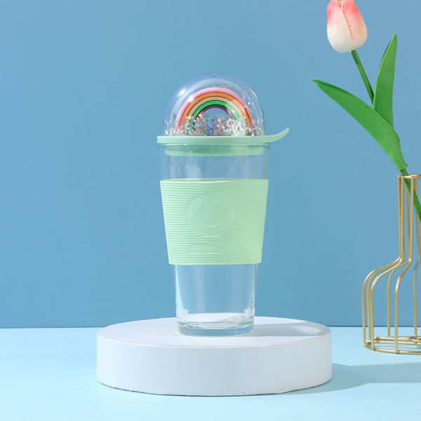 Imagen de VASO DE CRISTAL SERIE RAINBOW (VERDE) 450ML