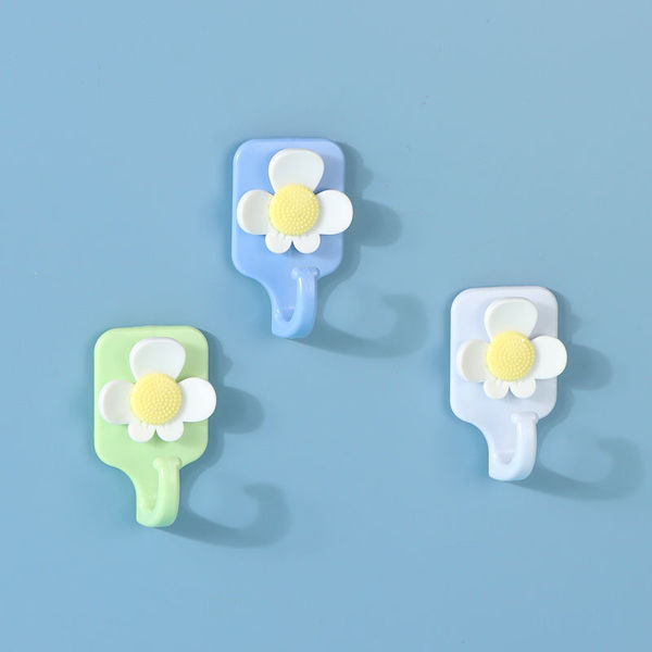 Imagen de GANCHOS ADHESIVOS FUERTES DE FLORES (3PCS / SET)
