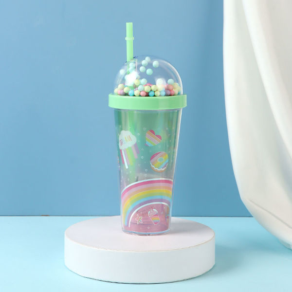 Imagen de VASO DE PLÁSTICO DE ALGODÓN DE AZÚCAR (VERDE)